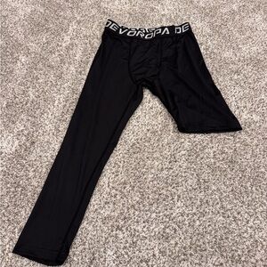 Youth XL Black Compression Leggings